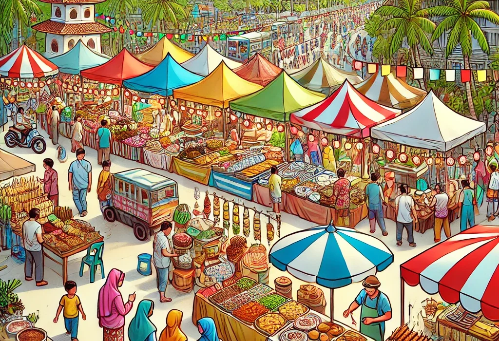 Ilustrasi Pasar Juadah Kota Batam