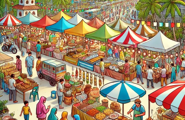 Ilustrasi Pasar Juadah Kota Batam